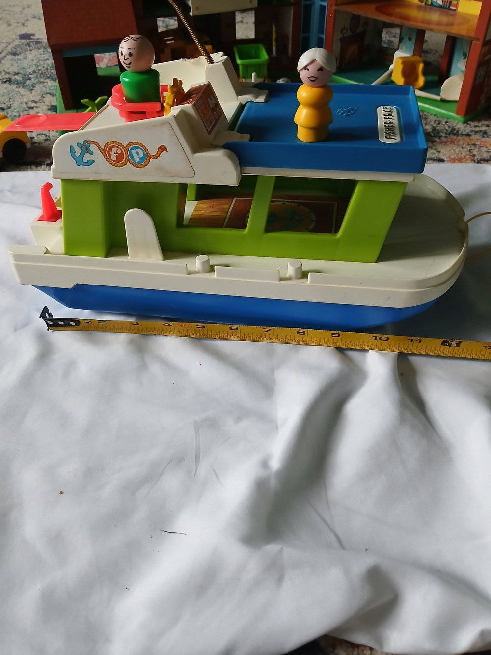 Vintage Fisher Price Houseboat #985 1972  incomplete